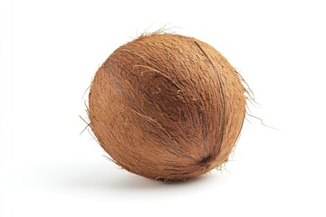 coconut, isolated on white background, full depth of field, ai