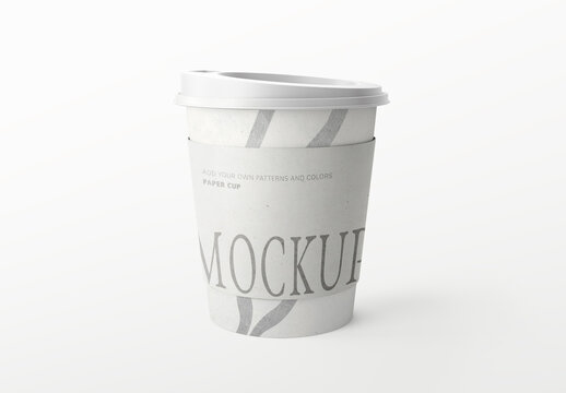 Product Paper Coffee Cup Sleeve Mockup