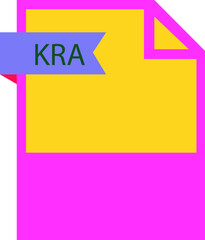 KRA File format icon roe color fill