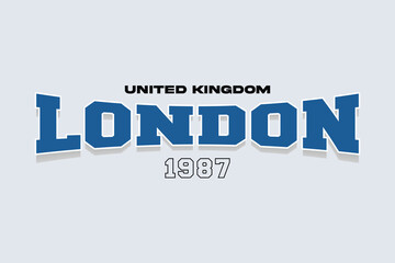 London Streetwear Graphic design vector typography for t shirt