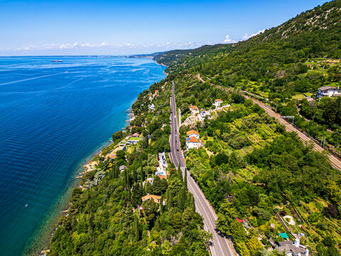 Between Duino Castle and Sistiana Bay. A wonder of the upper Adriatic coast.