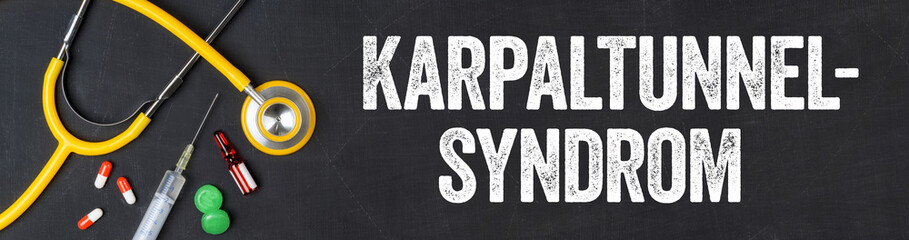  Stethoskop und Medikamente - Karpaltunnelsyndrom