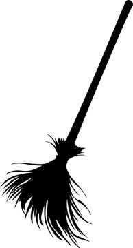 recommend clip art: Broom silhouette clipart design illustration