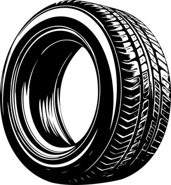 recommend clip art: Car tyre silhouette clipart design illustration
