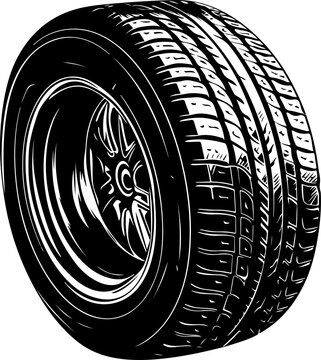 recommend clip art: Car tyre silhouette clipart design illustration