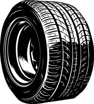 recommend clip art: Car tyre silhouette clipart design illustration