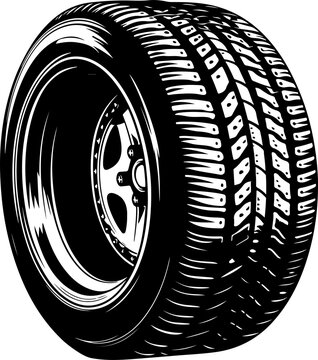 recommend clip art: Car tyre silhouette clipart design illustration