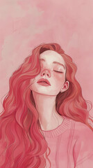 Fototapeta premium young beautiful girls. a young girl. An innocent girl. International Girls' Day