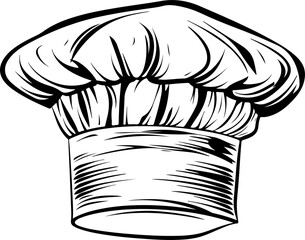 Chef hat clipart design illustration