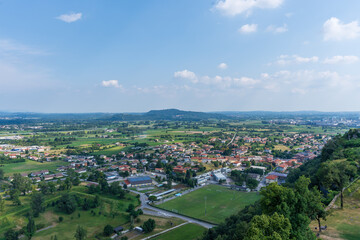 view of Osoppo from the fortress, Udine. Italy