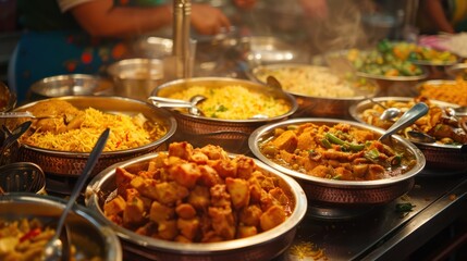 Obraz premium India street food for asia travel concept