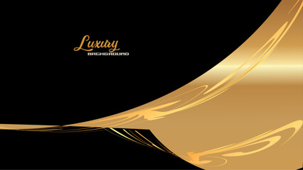 Simple Black Gold Luxury Background