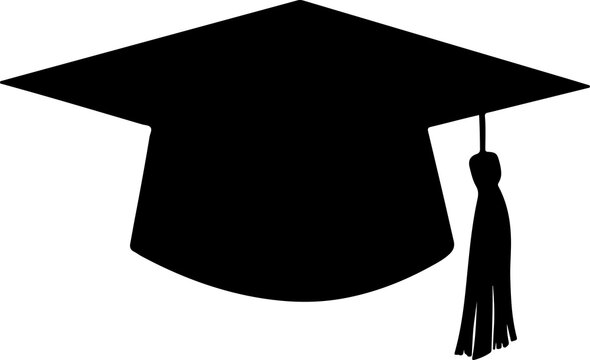 recommend clip art: Graduation cap silhouette clipart design illustration