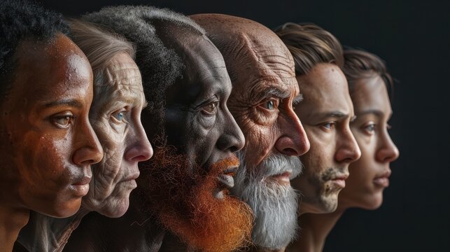 tante sagome di omini di tutti i colori a simboleggiare la diversit&Atilde;&nbsp; delle persone