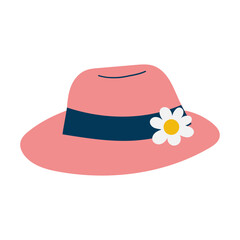 Vacation hat illustration