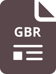 GBR ip file transparent icon