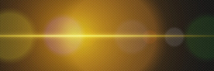  Lens flash of light. Glowing highlight of the line. On a transparent background. © Hanna