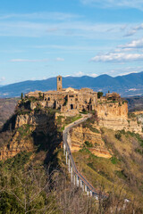 Fototapeta premium Beautiful view of the famous city of Civita di Bagnoregio