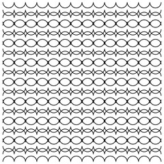 black and white seamless vector pattern design with modern geometric elements