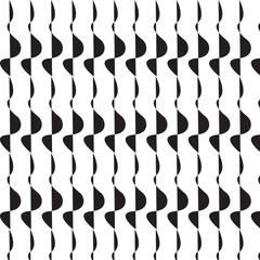 black and white seamless vector pattern design with modern geometric elements