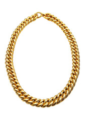 gold chain isolated on white background