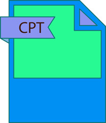 CPT File format icon minimal