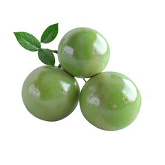 Obraz premium Monk Fruit (Siraitia Grosvenorii) Isolated on a transparent background