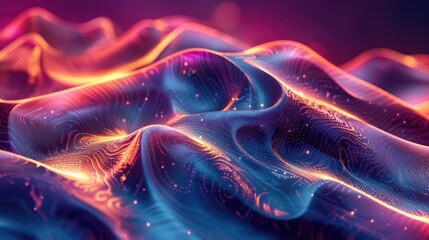 Holographic waves flowing seamlessly
