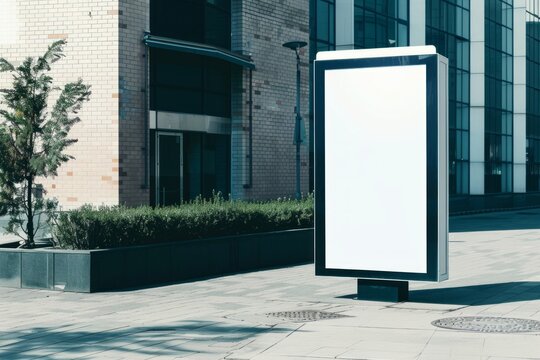  an empty bilboard, advertising tower for commercial information. 