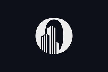 Building icon logo design inspiration with creative idea