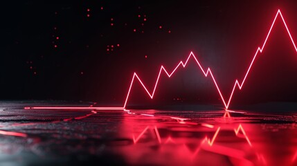 Business impact, holographic price reduction, futuristic financial crisis, neon tech design, high-resolution photo, hyper realistic