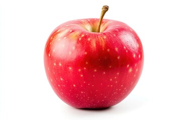 Red apple isolated on white background, full depth of field, ai