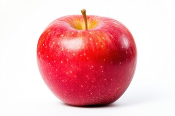 Red apple isolated on white background, full depth of field, ai