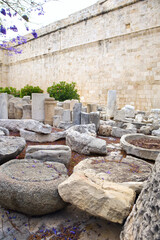 Patio of Limassol Castle in Limassol, Cyprus