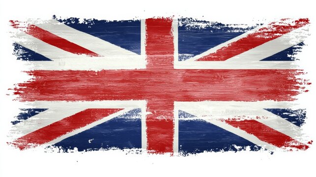 The flag of Great Britain grunge