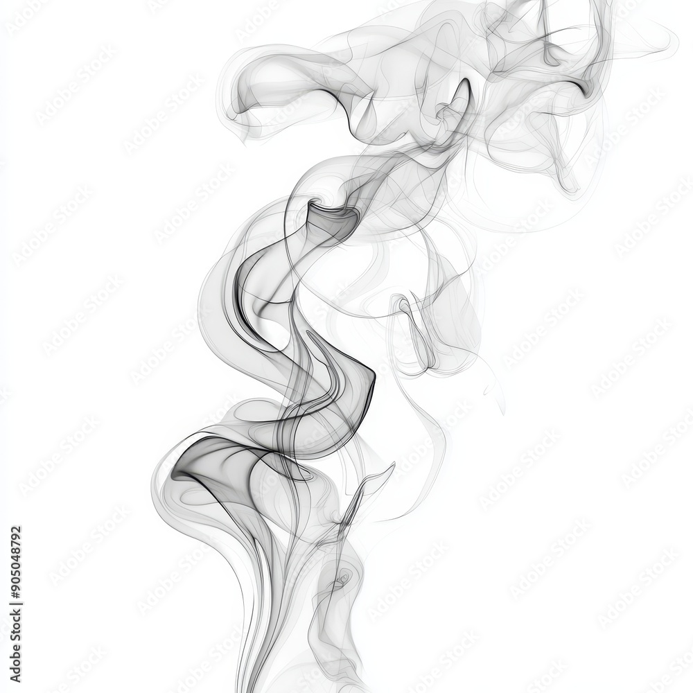 Aufkleber an isolated realistic smoke or steam set set on a white and transparent background