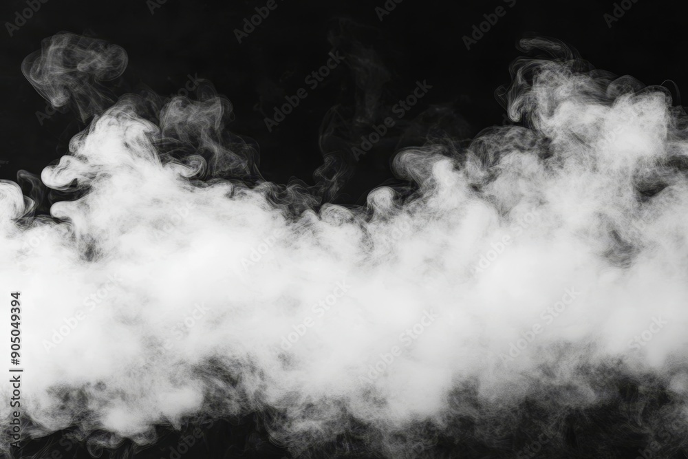 Poster adding smoke and fog to a black background adds a hazy texture to text or space
