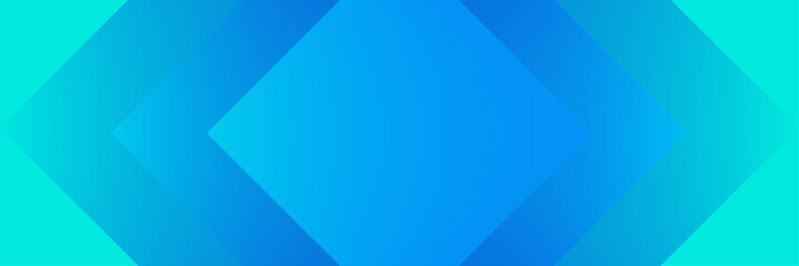 Light blue abstract vector long banner. Minimal background with arrows and copy space for text. 