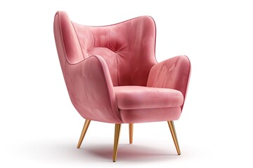 Accent Chair isolated on a white background