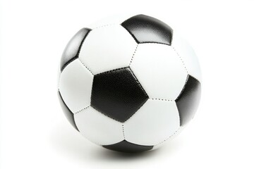 Fototapeta premium Soccer ball, Football, isolated on white background, full depth of field , ai