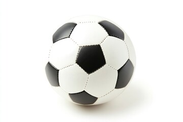 Naklejka premium Soccer ball, Football, isolated on white background, full depth of field , ai