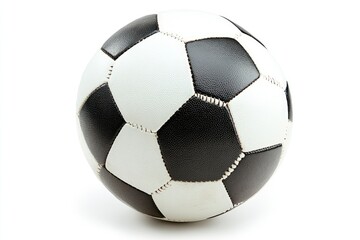 Fototapeta premium Soccer ball, Football, isolated on white background, full depth of field , ai