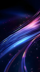 Obraz premium Digital color optical fiber luminescent cable abstract graphic poster background