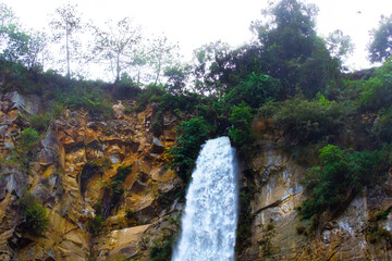 An iconic waterfall known as Sipiso - Piso Waterfall in Karo, Sumatra Utara, Indonesia.