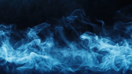 Fototapeta premium turquoise smoke on dark background