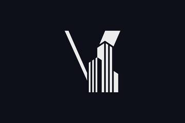 Building icon logo design inspiration with creative idea