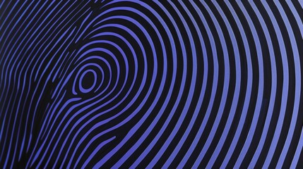 Abstract Black and Blue Circular Patterns with Concentric Lines in Modern Design