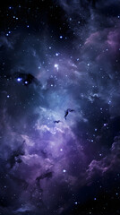 Fototapeta premium Digital colorful starry sky abstract graphic poster background