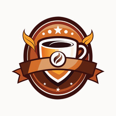 vector point coffee logo design template