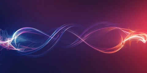 Obraz premium Infinity Symbol Background with Smooth Lines and Abstract Wave Effects